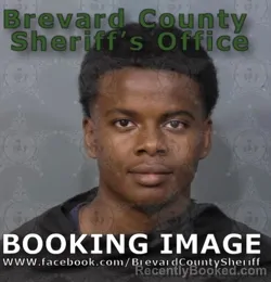 Mugshot of OMARI SAINT JUSTE booked in Brevard County, Florida on April 30, 2026