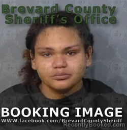 Mugshot of MYA GWEN LOVETT booked in Brevard County, Florida on May 2, 2026