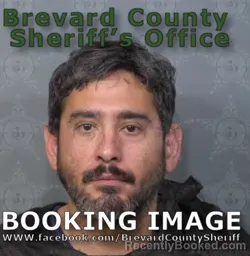 Mugshot of JORGE EDUARDO TINAJERO booked in Brevard County, Florida on May 4, 2026