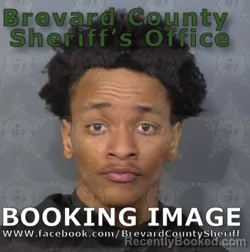 Mugshot of Qordarious Antonio Richardson booked in Brevard County, Florida on May 4, 2026