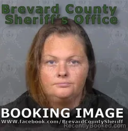Mugshot of Alison Elizabeth Ledman booked in Brevard County, Florida on May 6, 2026
