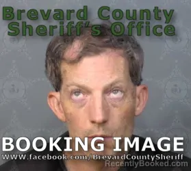 Mugshot of DELBERT R DOWNEY booked in Brevard County, Florida on May 6, 2026