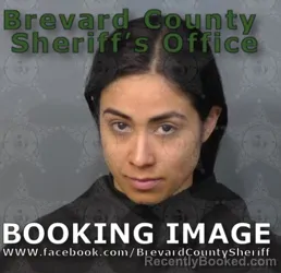 Mugshot of CELENA ROCIO SANTIAGO booked in Brevard County, Florida on May 6, 2026