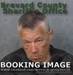 Mugshot of Thomas Paul Cook booked in Brevard County, Florida on May 7, 2026