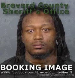 Mugshot of JALEEL ADONIS DAVIS booked in Brevard County, Florida on May 7, 2026