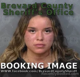 Mugshot of XIAMRI ROSE MARTINEZ booked in Brevard County, Florida on May 8, 2026