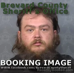Mugshot of Tyler Scott Huffaker booked in Brevard County, Florida on May 9, 2026