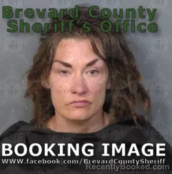 Mugshot of SARAH JANE WERLEY booked in Brevard County, Florida on May 9, 2026