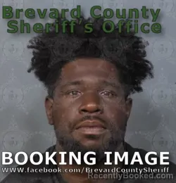 Mugshot of LATRON EMMANUEL BURTON booked in Brevard County, Florida on May 10, 2026