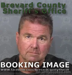 Mugshot of David Ray Halbert booked in Brevard County, Florida on May 10, 2026