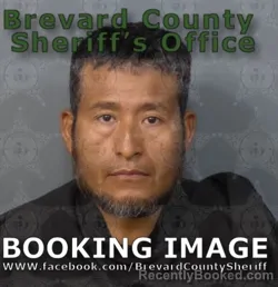 Mugshot of MISAEL ORTIZ LEYVA booked in Brevard County, Florida on May 11, 2026
