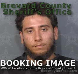 Mugshot of GUSTAVO ANGEL ALVAREZ booked in Brevard County, Florida on May 12, 2026