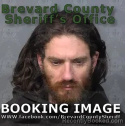 Mugshot of Joshua Grant Aussant booked in Brevard County, Florida on May 12, 2026