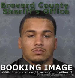 Mugshot of DAMIAN LEVI COX-CAMPBELL booked in Brevard County, Florida on May 15, 2026