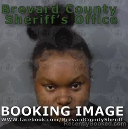 Mugshot of GABRIELLE BIANCA MEANS booked in Brevard County, Florida on May 15, 2026