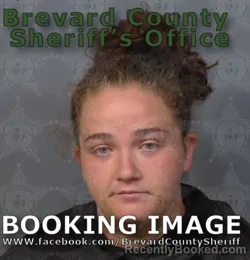 Mugshot of CAITLIN GENEVIEVE MOORE booked in Brevard County, Florida on May 16, 2026