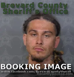 Mugshot of JAYCOB XAVIER ALVARADO booked in Brevard County, Florida on May 17, 2026