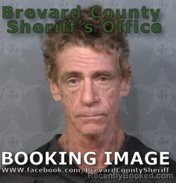 Mugshot of WILLIAM TODD EVANS booked in Brevard County, Florida on June 13, 2026