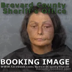 Mugshot of CHARIDY MARIE BAXTER booked in Brevard County, Florida on June 19, 2026