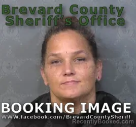 Mugshot of ARIEL JEAN NEWELL booked in Brevard County, Florida on June 19, 2026