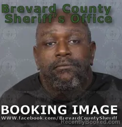 Mugshot of Darnell James Rice booked in Brevard County, Florida on June 23, 2026