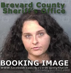 Mugshot of Destiny Marie Stewart booked in Brevard County, Florida on June 24, 2026