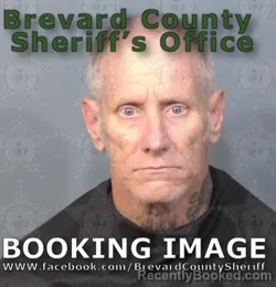Mugshot of Michael Brian Mansfield booked in Brevard County, Florida on June 25, 2026