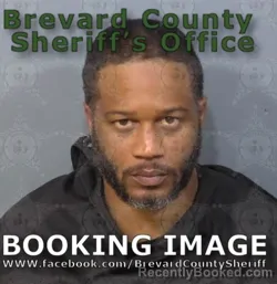 Mugshot of Donterrius Marken Robinson booked in Brevard County, Florida on June 25, 2026