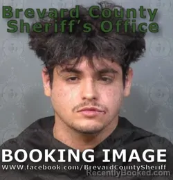 Mugshot of JUSTIN DANIEL FELICIANO booked in Brevard County, Florida on June 26, 2026