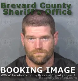 Mugshot of NICHOLAS EDWARD OVERLEY booked in Brevard County, Florida on June 26, 2026