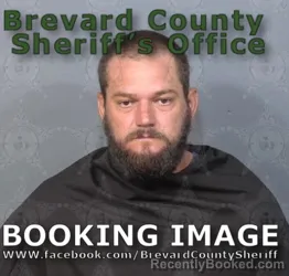 Mugshot of Andrew Flanary Luttrell booked in Brevard County, Florida on June 27, 2026