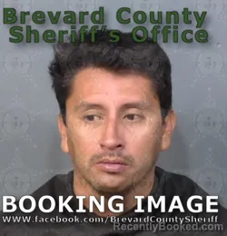 Mugshot of Sergio Ronaldo Arias booked in Brevard County, Florida on June 27, 2026