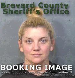 Mugshot of Ashley Marie Chapman booked in Brevard County, Florida on June 27, 2026