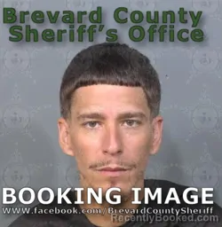 Mugshot of Irving Daniel Santiago booked in Brevard County, Florida on July 1, 2026