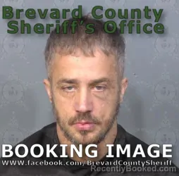 Mugshot of Justin Patrick Crombie booked in Brevard County, Florida on July 4, 2026
