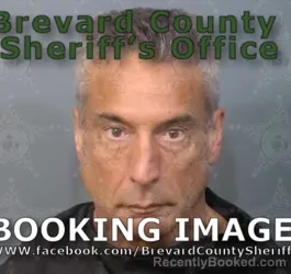 Mugshot of Ferdinand Joseph De Rosa booked in Brevard County, Florida on July 4, 2026