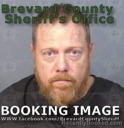 Mugshot of Daniel Lee Hughes booked in Brevard County, Florida on July 4, 2026