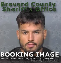 Mugshot of Christopher Villela booked in Brevard County, Florida on July 5, 2026