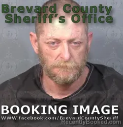 Mugshot of Daniel Thomas Stange booked in Brevard County, Florida on August 7, 2026