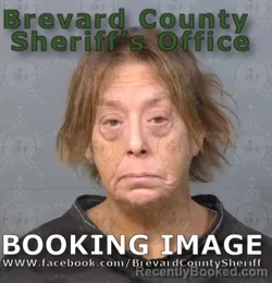 Mugshot of Barbra Jeri Nyquist booked in Brevard County, Florida on August 7, 2026
