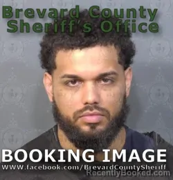 Mugshot of Jose Antonio Sanadria Perez booked in Brevard County, Florida on August 7, 2026