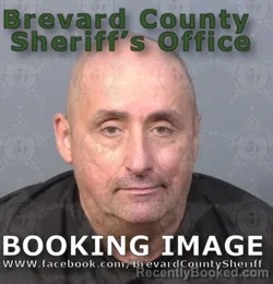 Mugshot of John Edward Dietsch booked in Brevard County, Florida on August 7, 2026