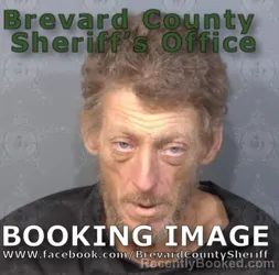 Mugshot of David William Stange booked in Brevard County, Florida on August 7, 2026