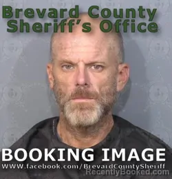 Mugshot of Jesse Michael Richardson booked in Brevard County, Florida on August 7, 2026