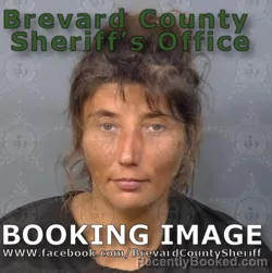 Mugshot of Ashley Brianna Benson booked in Brevard County, Florida on August 8, 2026