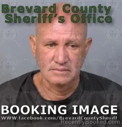 Mugshot of Eligio Santiago Feliciano booked in Brevard County, Florida on August 8, 2026