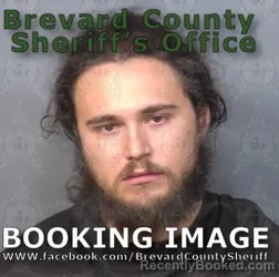 Mugshot of Dawson Aaron Bryant booked in Brevard County, Florida on August 8, 2026
