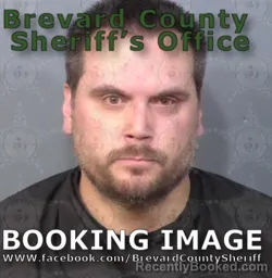 Mugshot of Robert James Donnelly booked in Brevard County, Florida on August 8, 2026