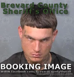Mugshot of Myke Antonie Reis booked in Brevard County, Florida on August 8, 2026
