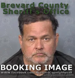 Mugshot of Santiago Jose Duran Felice booked in Brevard County, Florida on August 8, 2026